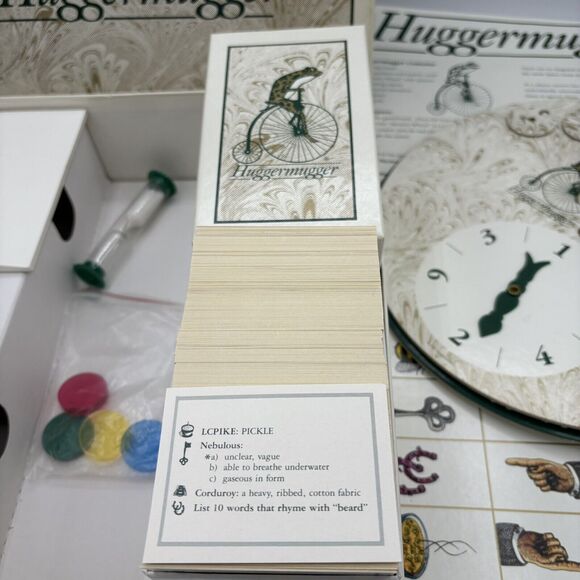 Huggermugger The Mystery Word Board Game 1989 Diana Carlston Vintage Complete F4 - Picture 4 of 6